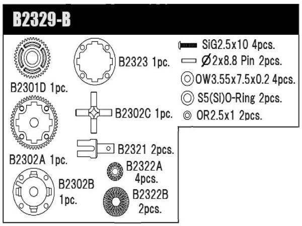 Gear Diff Kit MSB1 V2
